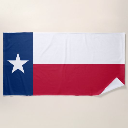 Serviette De Plage Drapeau de l'État du Texas (Devant)