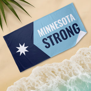 Serviette De Plage Drapeau de l'État rebelle du Minnesota