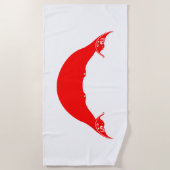 Serviette De Plage Drapeau de l'île de Pâques (Devant)