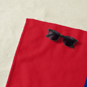 Serviette De Plage Drapeau de l'île des Samoa patriotiques (En situation)