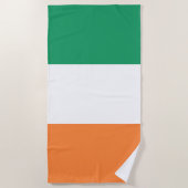 Serviette De Plage Drapeau de l'Irlande (Devant)