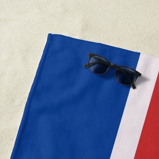 Serviette De Plage Drapeau de l'Islande (En situation)