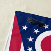 Serviette De Plage Drapeau de l'Ohio (En situation)