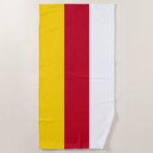 Serviette De Plage Drapeau de l'Ossétie du Nord (Devant)