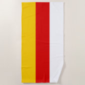 Serviette De Plage Drapeau de l'Ossétie du Sud (Devant)