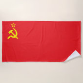 Serviette De Plage drapeau de l'URSS (Devant)