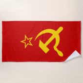 Serviette De Plage Drapeau de l'URSS - Drapeau de l'Union soviétique (Devant)