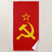Serviette De Plage Drapeau de l'URSS - Drapeau de l'Union soviétique (Devant)