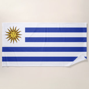 Serviette De Plage drapeau de l'Uruguay