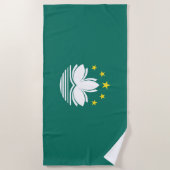 Serviette De Plage Drapeau de Macao (Devant)