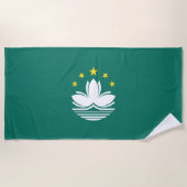 Serviette De Plage Drapeau de Macao (Devant)