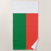 Serviette De Plage Drapeau de Madagascar (Devant)