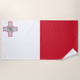 Serviette De Plage Drapeau de Malte