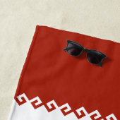 Serviette De Plage Drapeau de Mari El (En situation)