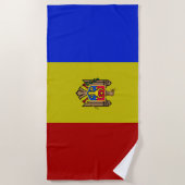 Serviette De Plage Drapeau de Moldova (Devant)