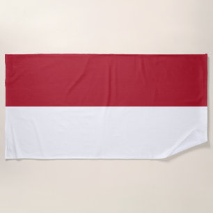 Serviette De Plage Drapeau de Monaco