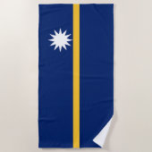 Serviette De Plage Drapeau de Nauru (Devant)