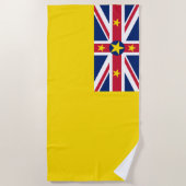 Serviette De Plage Drapeau de Niue (Devant)