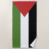 Serviette De Plage Drapeau de Palestine (Devant)