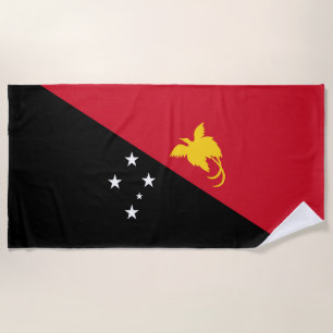 Serviette De Plage Drapeau de Papouasie-Nouvelle-Guinée