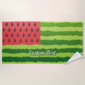 Serviette De Plage Drapeau de pastèque (Devant)