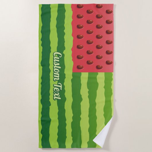 Serviette De Plage Drapeau de pastèque (Devant)
