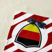 Serviette De Plage Drapeau de plage allemand (En situation)