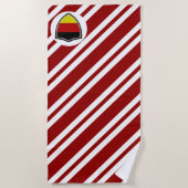 Serviette De Plage Drapeau de plage allemand (Devant)