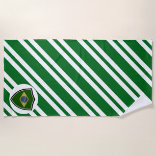 Serviette De Plage Drapeau de plage brésilien