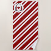Serviette De Plage Drapeau de plage canadien (Devant)