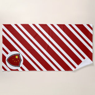 Serviette De Plage Drapeau de plage chinois