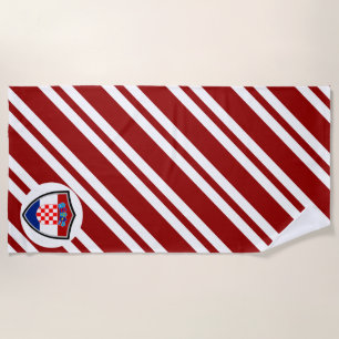 Serviette De Plage Drapeau de plage croate