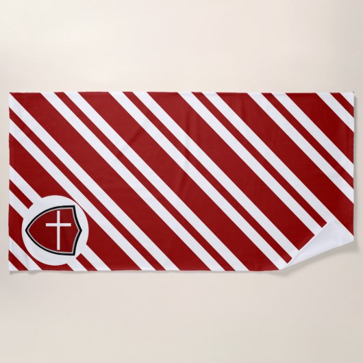 Serviette De Plage Drapeau de plage danois (Devant)