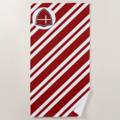 Serviette De Plage Drapeau de plage danois (Devant)