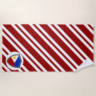 Serviette De Plage Drapeau de plage des Philippines