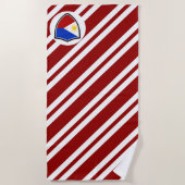 Serviette De Plage Drapeau de plage des Philippines (Devant)