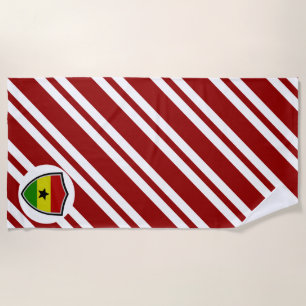 Serviette De Plage Drapeau de plage du Ghana