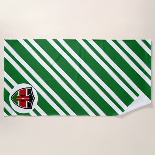 Serviette De Plage Drapeau de plage du Kenya (Devant)