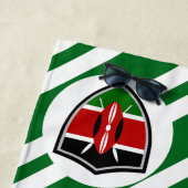 Serviette De Plage Drapeau de plage du Kenya (En situation)
