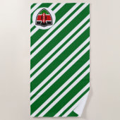 Serviette De Plage Drapeau de plage du Kenya (Devant)