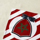 Serviette De Plage Drapeau de plage du Maroc (En situation)