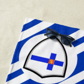 Serviette De Plage Drapeau de plage finlandais (En situation)