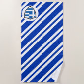 Serviette De Plage Drapeau de plage grec (Devant)