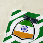 Serviette De Plage Drapeau de plage indien (En situation)