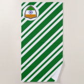 Serviette De Plage Drapeau de plage indien (Devant)
