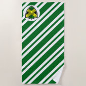 Serviette De Plage Drapeau de plage jamaïcain (Devant)