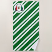Serviette De Plage Drapeau de plage mexicain (Devant)