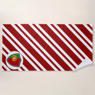 Serviette De Plage Drapeau de plage portugais