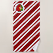 Serviette De Plage Drapeau de plage portugais (Devant)