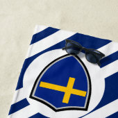 Serviette De Plage Drapeau de plage suédois (En situation)